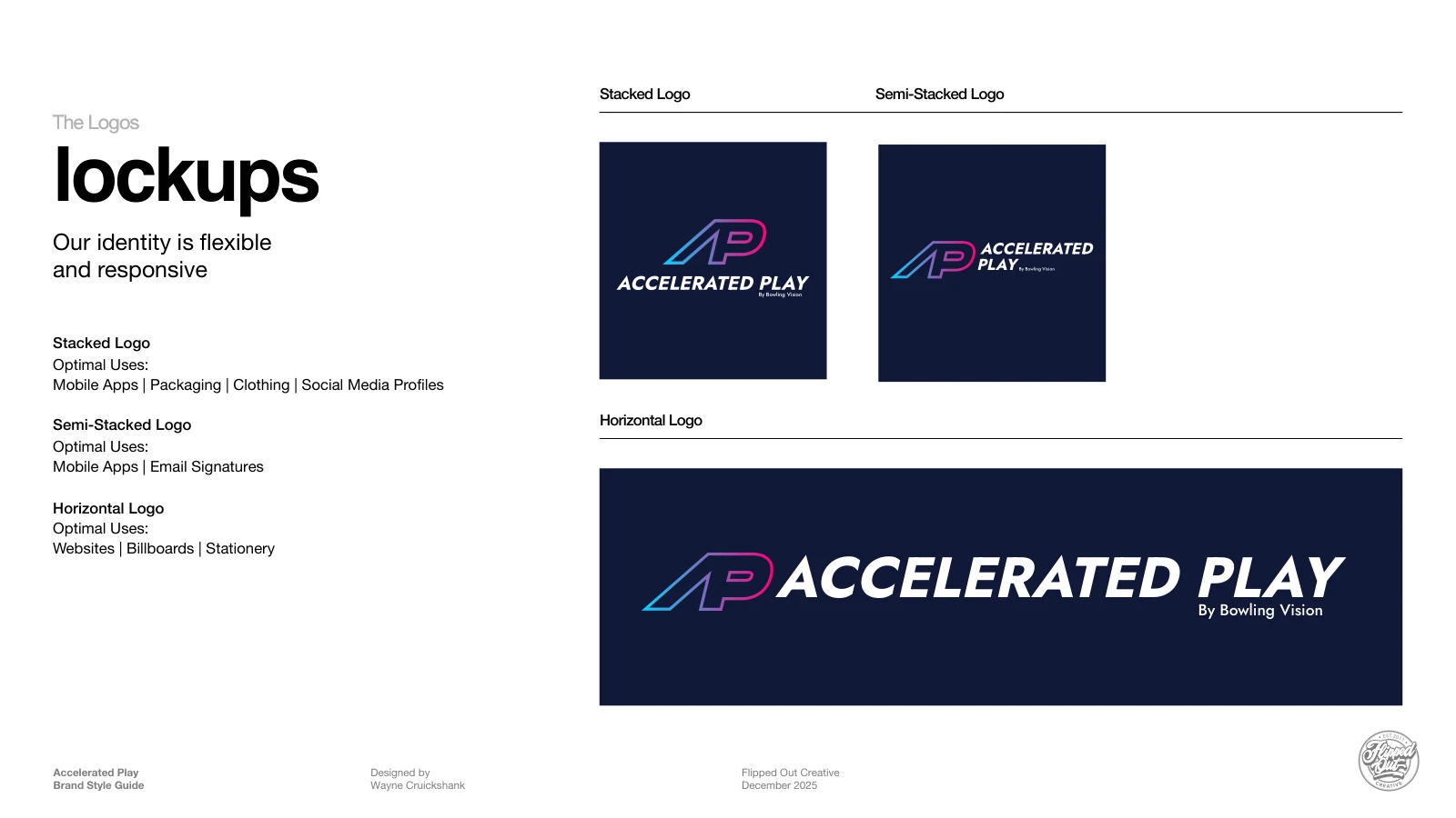 Logo lockups for different formats